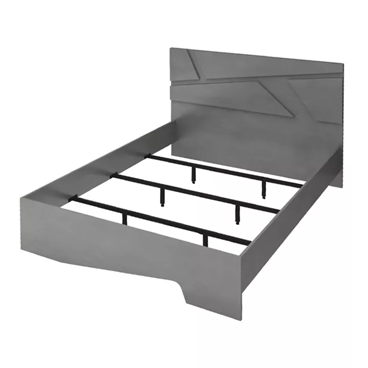 Κρεβάτι Efes Megapap χρώμα γκρι σκυροδέματος 160x200εκ.