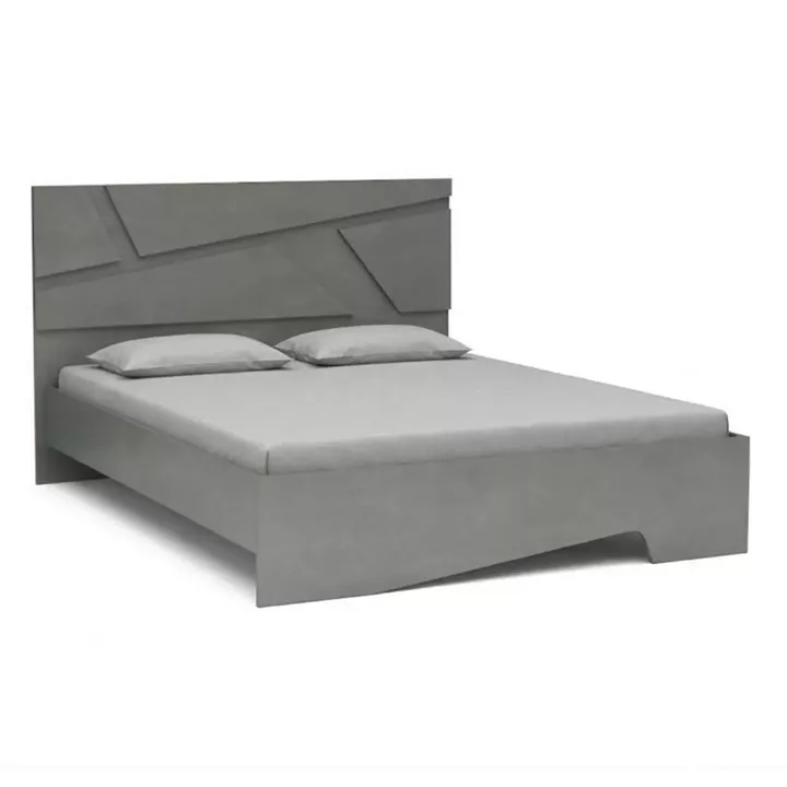 Κρεβάτι Efes Megapap χρώμα γκρι σκυροδέματος 160x200εκ.