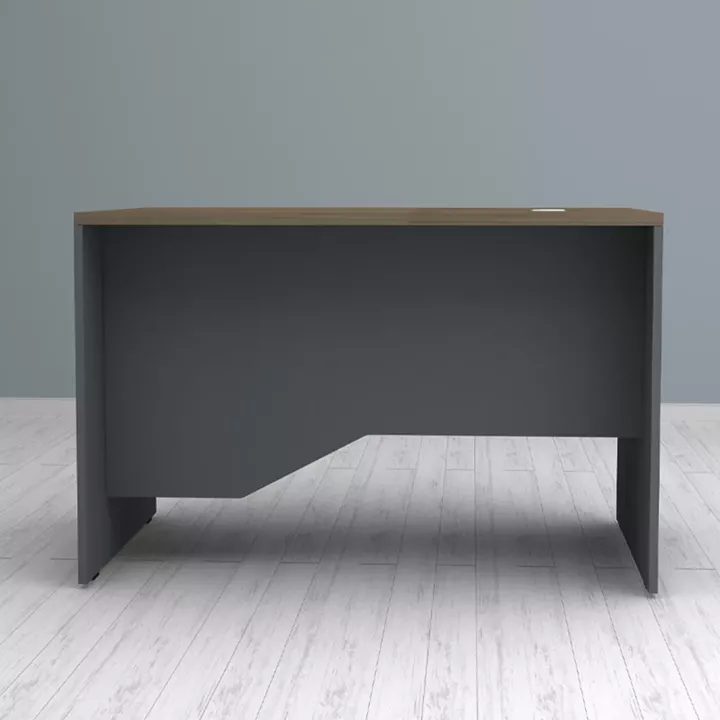 Γραφείο επαγγελματικό Venturo Megapap χρώμα ανθρακί - καρυδί 120x80x75εκ.