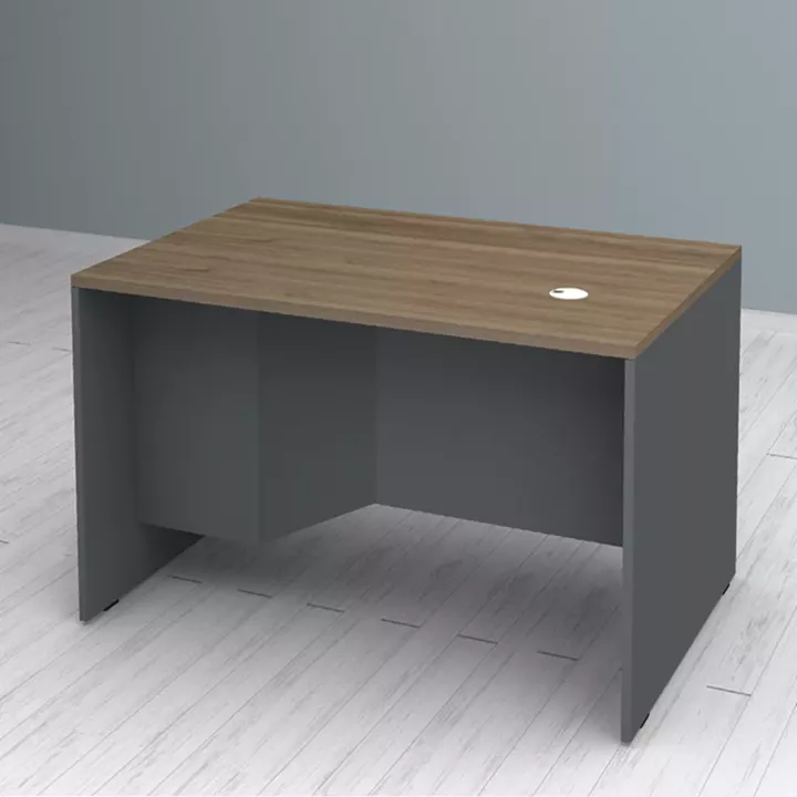 Γραφείο επαγγελματικό Venturo Megapap χρώμα ανθρακί - καρυδί 120x80x75εκ.