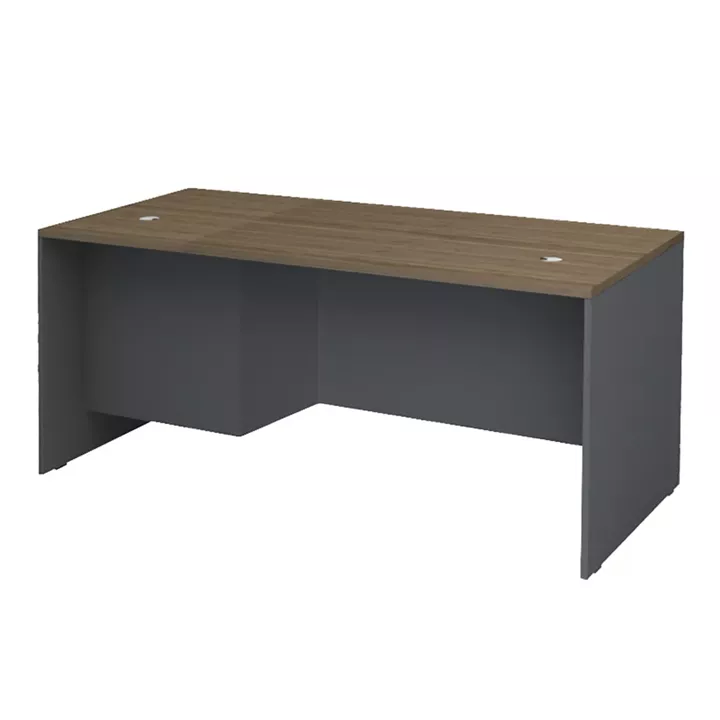 Γραφείο επαγγελματικό Venturo Megapap χρώμα ανθρακί - καρυδί 180x80x75εκ.