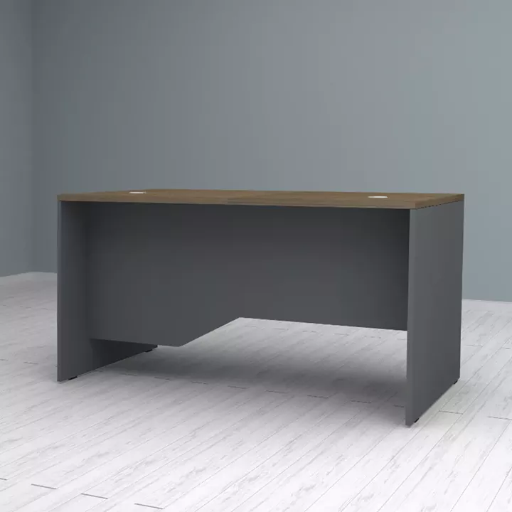 Γραφείο επαγγελματικό Venturo Megapap χρώμα ανθρακί - καρυδί 150x80x75εκ.