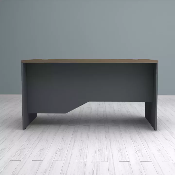 Γραφείο επαγγελματικό Venturo Megapap χρώμα ανθρακί - καρυδί 150x80x75εκ.