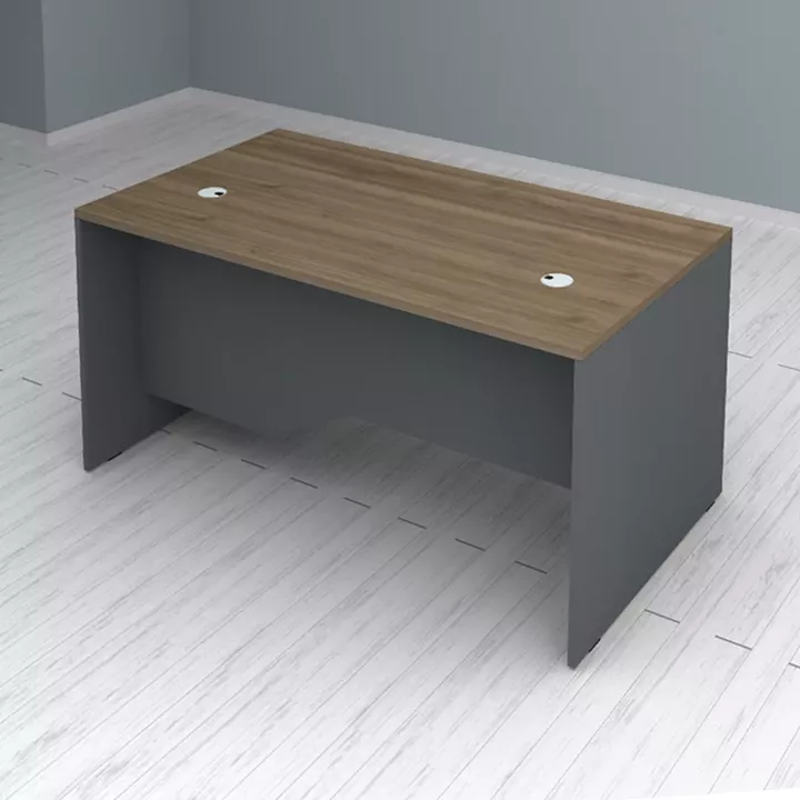 Γραφείο επαγγελματικό Venturo Megapap χρώμα ανθρακί - καρυδί 150x80x75εκ.