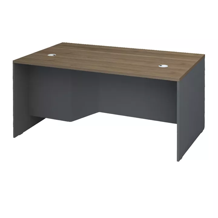 Γραφείο επαγγελματικό Venturo Megapap χρώμα ανθρακί - καρυδί 150x80x75εκ.