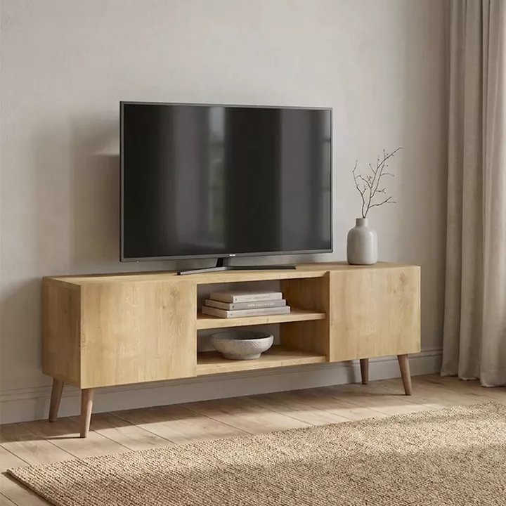 Έπιπλο τηλεόρασης Etna Megapap χρώμα sapphire oak 150x30x45εκ.
