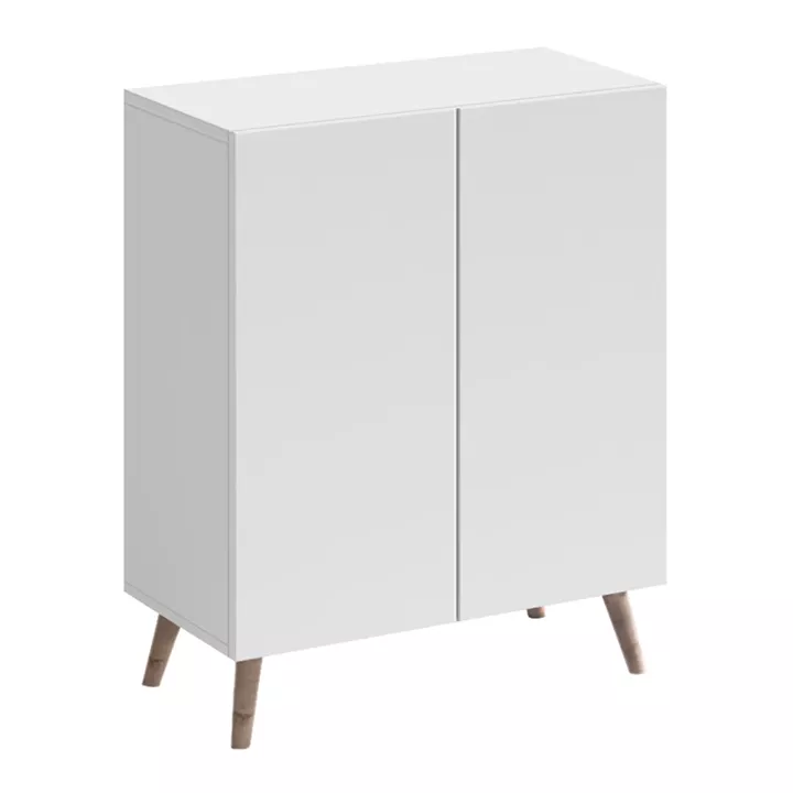 Παπουτσοθήκη Luce Megapap χρώμα λευκό 70x35x85εκ.