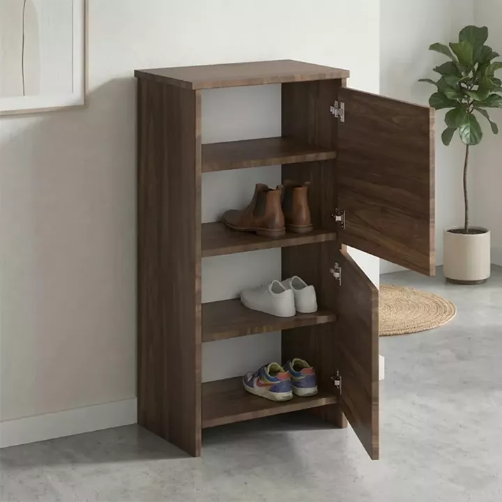 Παπουτσοθήκη Port Megapap χρώμα καρυδί 48x31x92εκ.