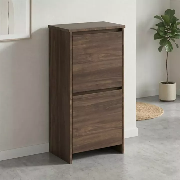 Παπουτσοθήκη Port Megapap χρώμα καρυδί 48x31x92εκ.