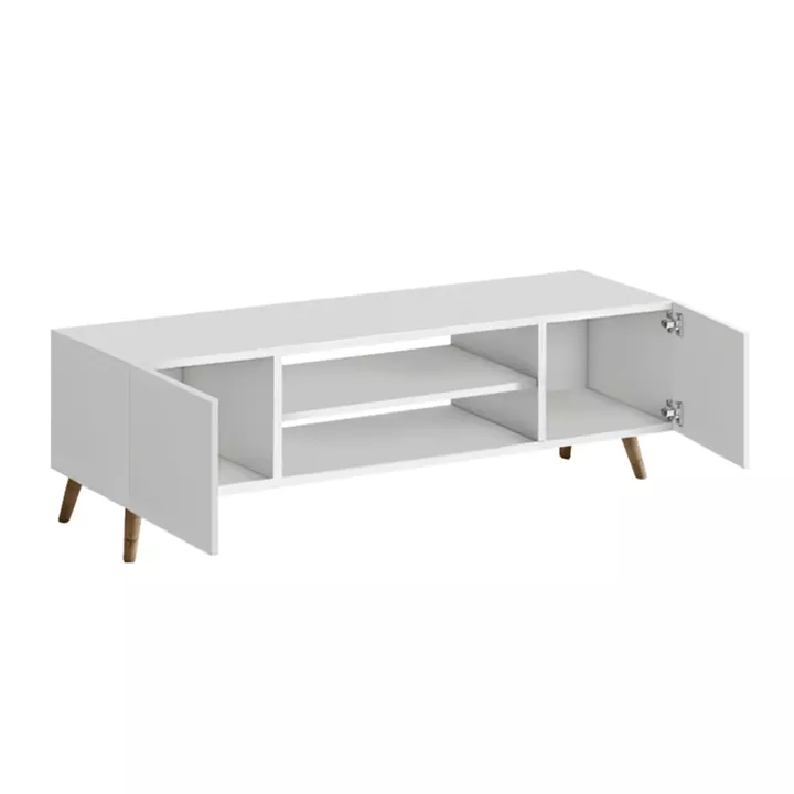 Έπιπλο τηλεόρασης Etna Megapap χρώμα λευκό 150x30x45εκ.