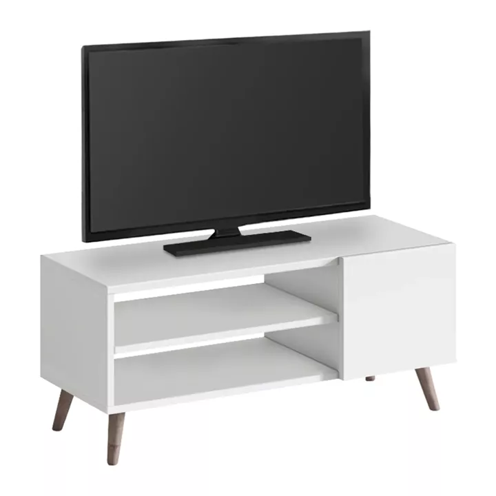 Έπιπλο τηλεόρασης Parma Megapap χρώμα λευκό 90x30x40εκ.