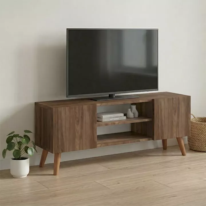 Έπιπλο τηλεόρασης Etna Megapap χρώμα καρυδί 120x30x45εκ.