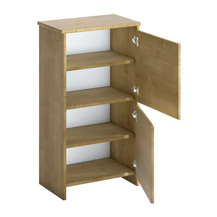 Παπουτσοθήκη Port Megapap χρώμα sapphire oak 48x31x92εκ.