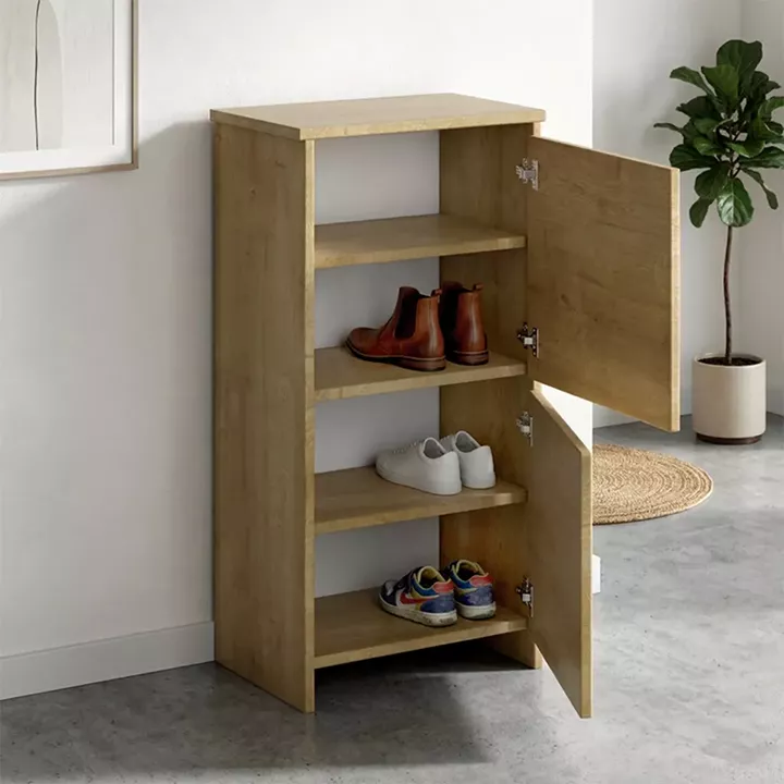 Παπουτσοθήκη Port Megapap χρώμα sapphire oak 48x31x92εκ.