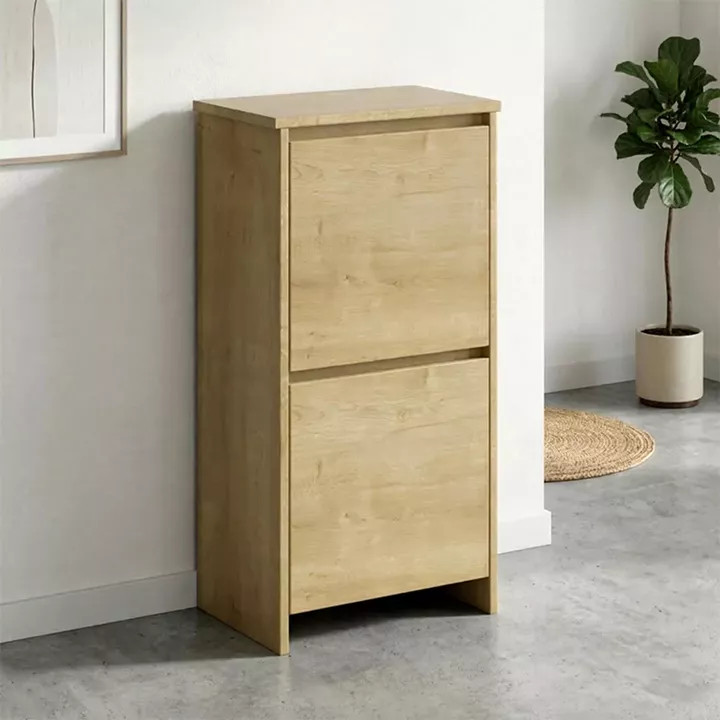 Παπουτσοθήκη Port Megapap χρώμα sapphire oak 48x31x92εκ.