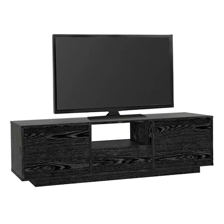 Έπιπλο τηλεόρασης Lumbera Megapap χρώμα sencron black 160x29,5x42εκ.