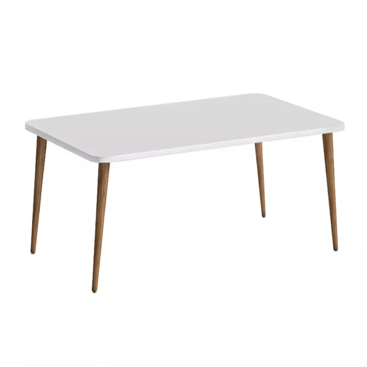 Τραπεζάκι σαλονιού Plane Megapap χρώμα λευκό 90x55x41εκ.