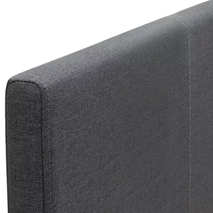 Κρεβάτι Flat Megapap υφασμάτινο χρώμα ανθρακί 120x200εκ.