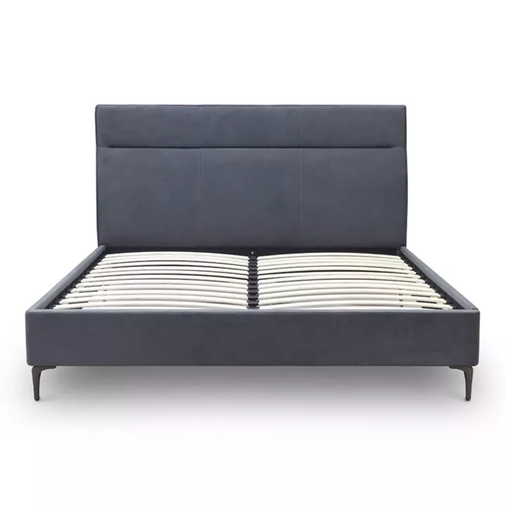 Κρεβάτι Marvel Megapap υφασμάτινο χρώμα ανθρακί 160x200εκ.