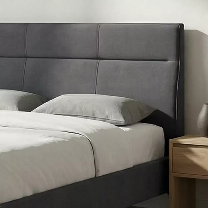 Κρεβάτι Marvel Megapap υφασμάτινο χρώμα ανθρακί 160x200εκ.