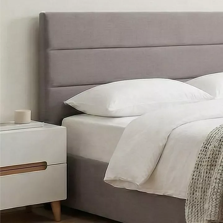 Κρεβάτι Olmo Megapap βελούδινο με αποθηκευτικό χώρο χρώμα γκρι 160x200εκ.