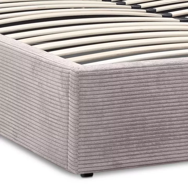 Κρεβάτι Velar Megapap υφασμάτινο με αποθηκευτικό χώρο χρώμα μόκα 160x200εκ.