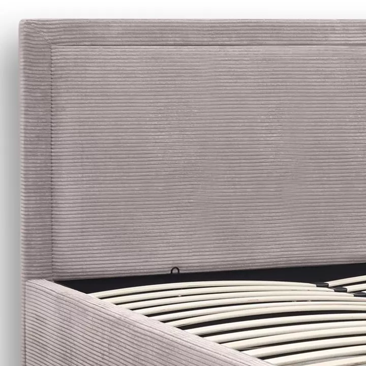 Κρεβάτι Velar Megapap υφασμάτινο με αποθηκευτικό χώρο χρώμα μόκα 160x200εκ.