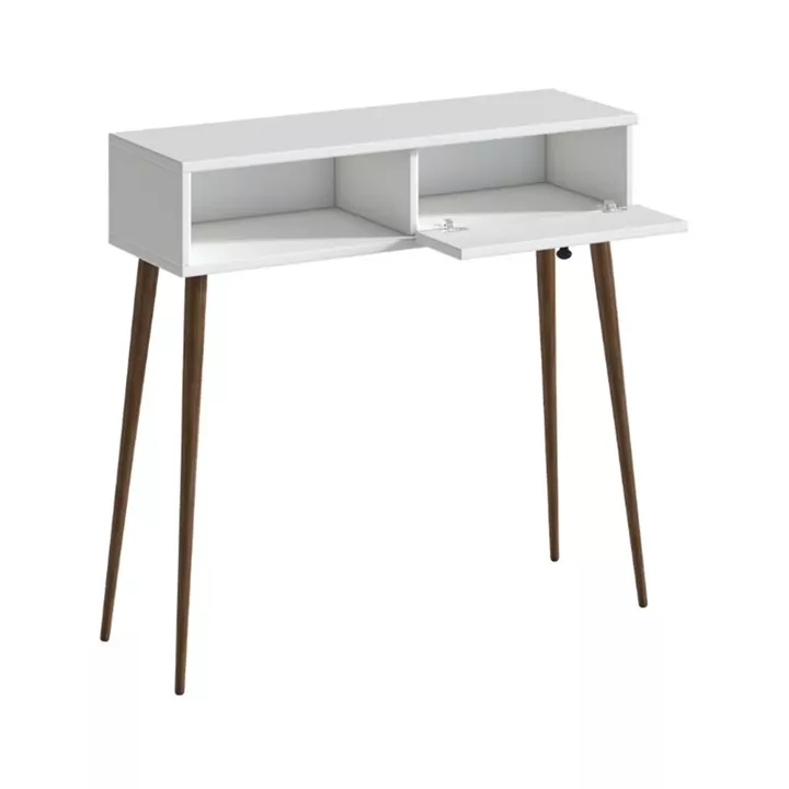 Κονσόλα Napoli Megapap χρώμα λευκό 90x29x88εκ.