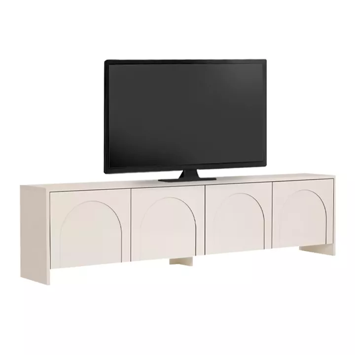 Έπιπλο τηλεόρασης Aurelia Megapap χρώμα κρεμ 180x32x45εκ.