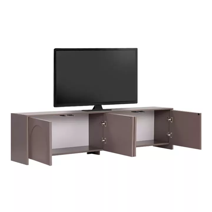 Έπιπλο τηλεόρασης Aurelia Megapap χρώμα μόκα 180x32x45εκ.