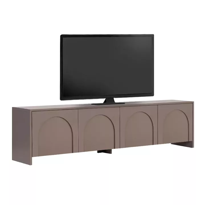 Έπιπλο τηλεόρασης Aurelia Megapap χρώμα μόκα 180x32x45εκ.