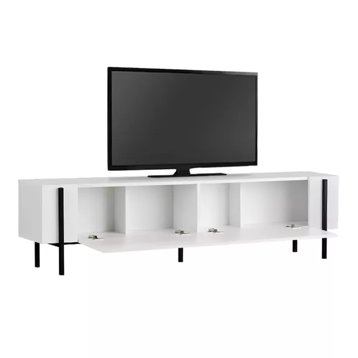 Έπιπλο τηλεόρασης Nexus Megapap χρώμα λευκό 180x30x45,5εκ.