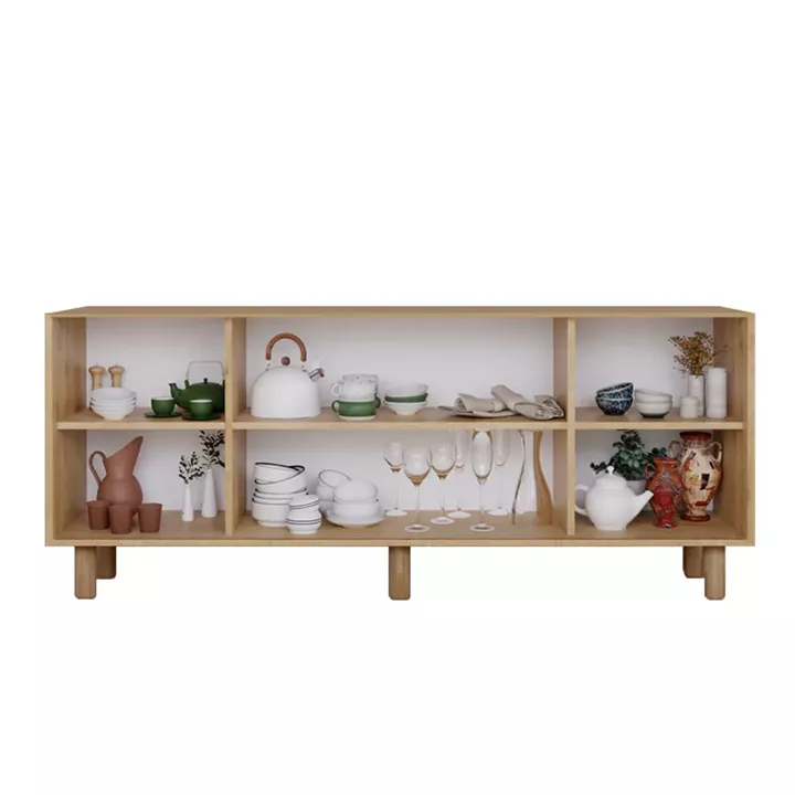 Μπουφές Bohemian Megapap χρώμα φυσικό οξιάς 180x40x75εκ.