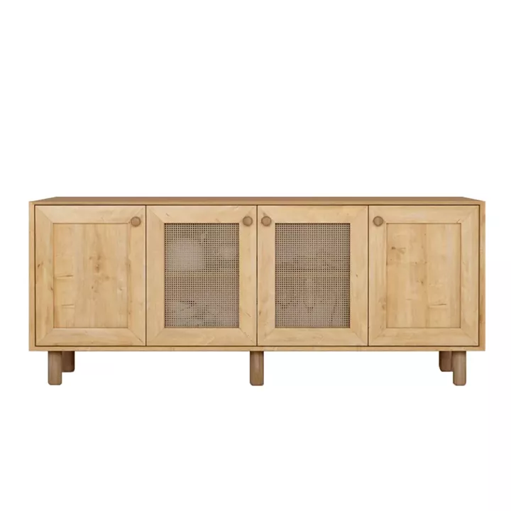 Μπουφές Bohemian Megapap χρώμα φυσικό οξιάς 180x40x75εκ.