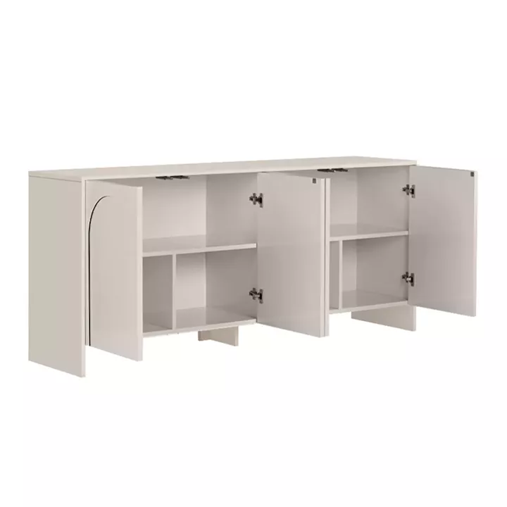 Μπουφές Aurelia Megapap χρώμα κρεμ 180x45x80εκ.
