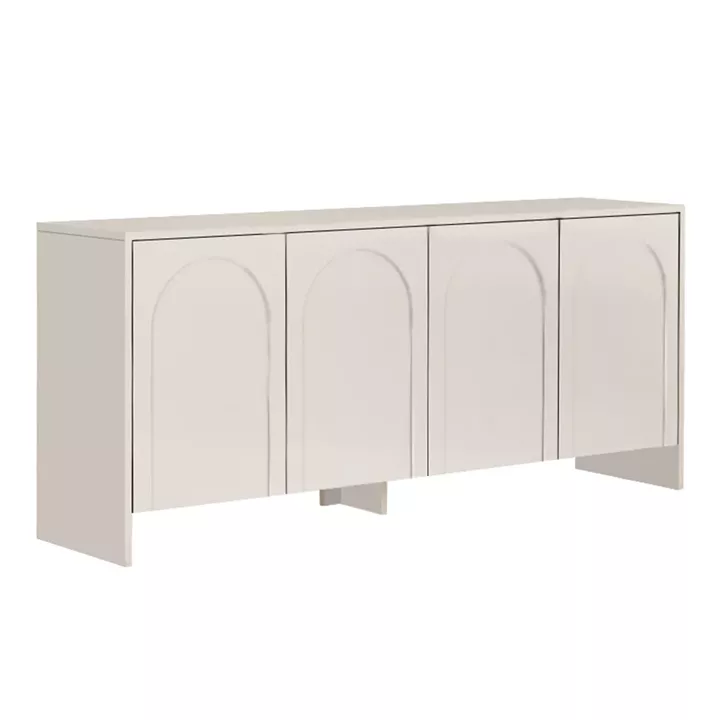 Μπουφές Aurelia Megapap χρώμα κρεμ 180x45x80εκ.