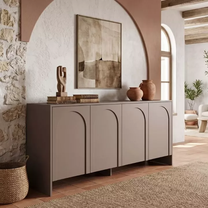 Μπουφές Aurelia Megapap χρώμα μόκα 180x45x80εκ.
