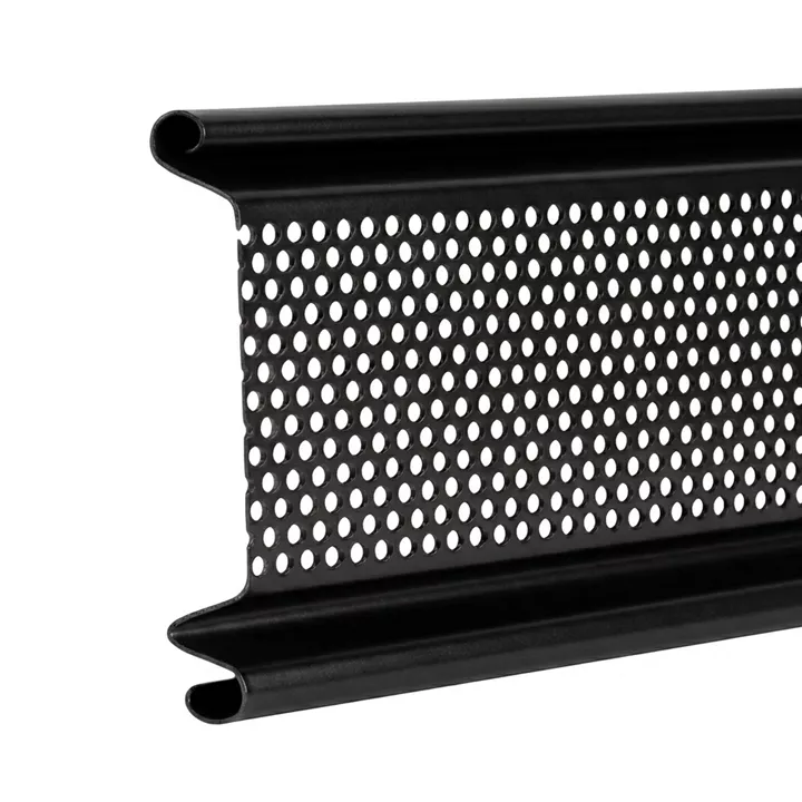 Ρολό Λαμαρίνα Γαλβανιζέ | Διάτρητο Μαύρο 300x350 εκ.