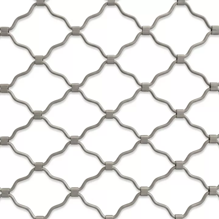 Δικτυωτό Ρολό Γαλβανιζέ | Μεγάλο Μάτι Γκρι 300x350 εκ.