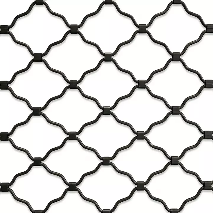 Δικτυωτό Ρολό Γαλβανιζέ | Μεγάλο Μάτι Μαύρο 300x350 εκ.