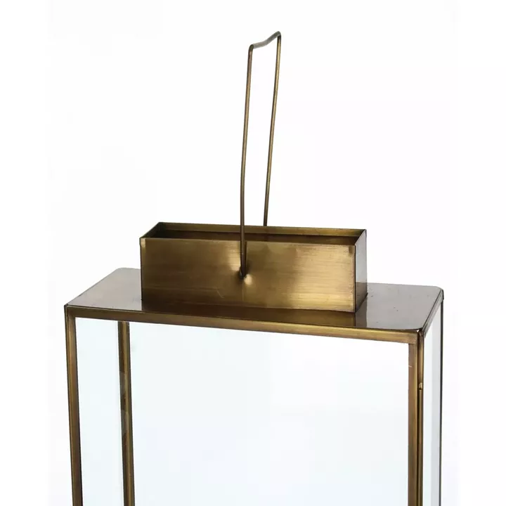 Φανάρι ArteLibre Χρυσό Χάλκινο 28x11x46cm