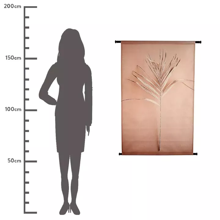 Διακοσμητικό Τοίχου Κρεμαστό ArteLibre Αποξηραμένο Φύλλο Ροδακινί Polyester 83x110cm