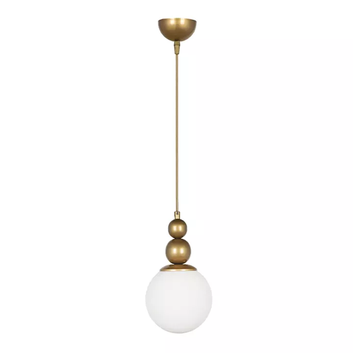 Φωτιστικό οροφής Latona Megapap E27 μεταλλικό μονόφωτο χρώμα χρυσό 15x15x70εκ.