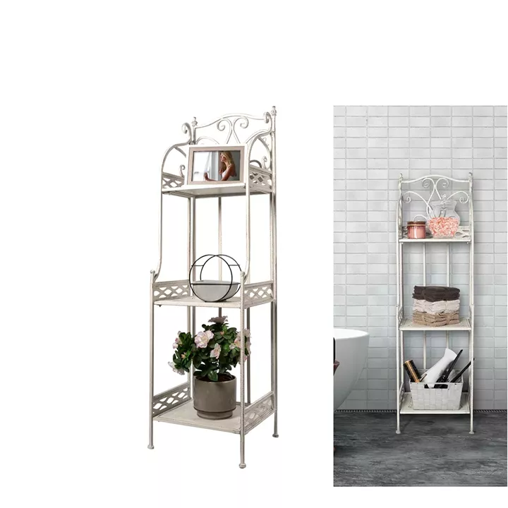 Ραφιέρα Με 3 Ράφια Decape 35x31x124cm Λευκό