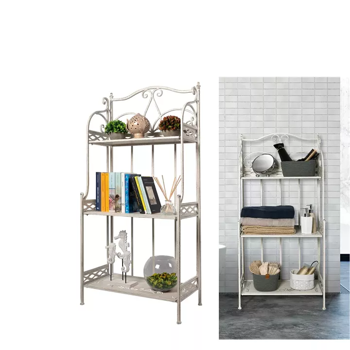 Ραφιέρα Με 3 Ράφια Decape 59x31x125cm Λευκό