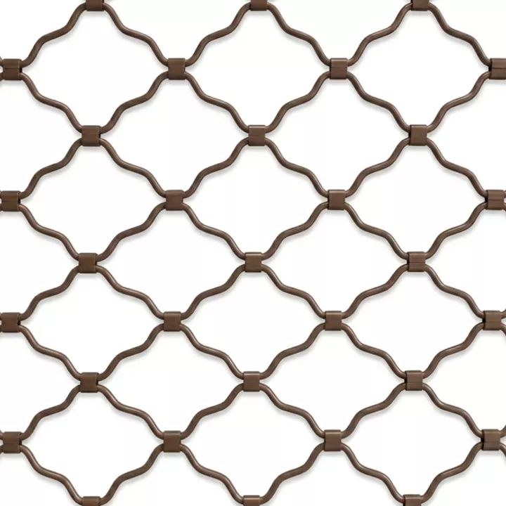 Δικτυωτό Ρολό Γαλβανιζέ | Μεγάλο Μάτι Καφέ 300x350 εκ.