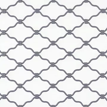 Γκρι γαλβανιζέ δικτυωτό ρολό ασφαλείας με μεσαίο μάτι 9x11 εκ., κατάλληλο για βιτρίνες, καταστήματα και επαγγελματικούς χώρους.