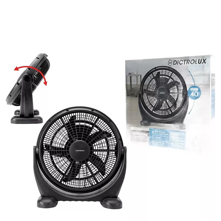 Ανεμιστήρας Φορητός Μαύρο Φ40cm 80W