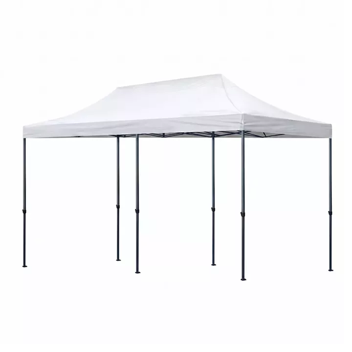 Κιόσκι - Gazebo Bari Megapap πτυσσόμενο μεταλλικός σκελετός - αδιάβροχο ύφασμα χρώμα λευκό 3x6x3,27m.