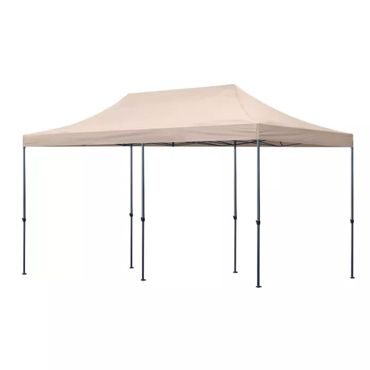 Κιόσκι - Gazebo Bari Megapap πτυσσόμενο μεταλλικός σκελετός - αδιάβροχο ύφασμα χρώμα της άμμου 3x6x3,27m.